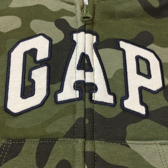 Gap Boys 12 18 24 Month Camouflage Zip-Up Hoodie - Picture 2 of 5